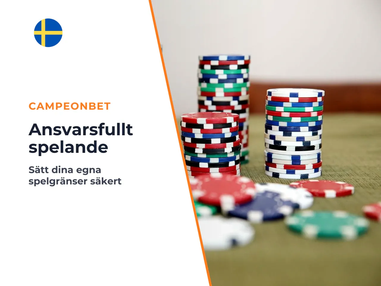 Ansvarsfullt spelande före insättning. Innan du
