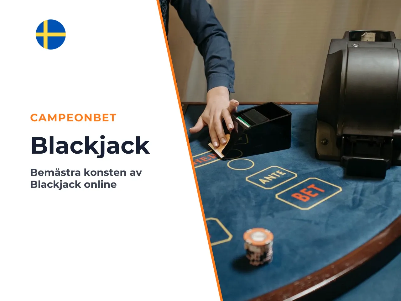 Blackjack som kortbaserat casino game. I