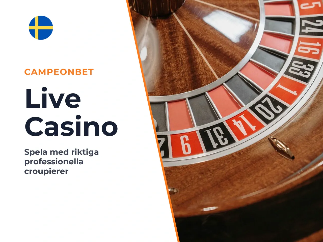 Live casino och game shows. Till