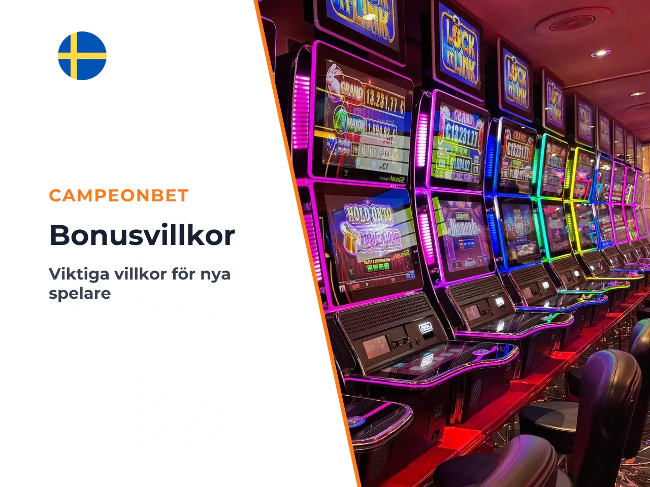 Villkor för endast nya spelare. Formuleringen